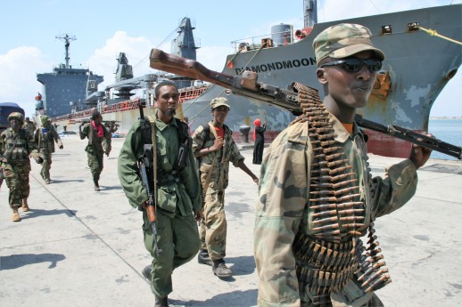 Kismayo - port troops
